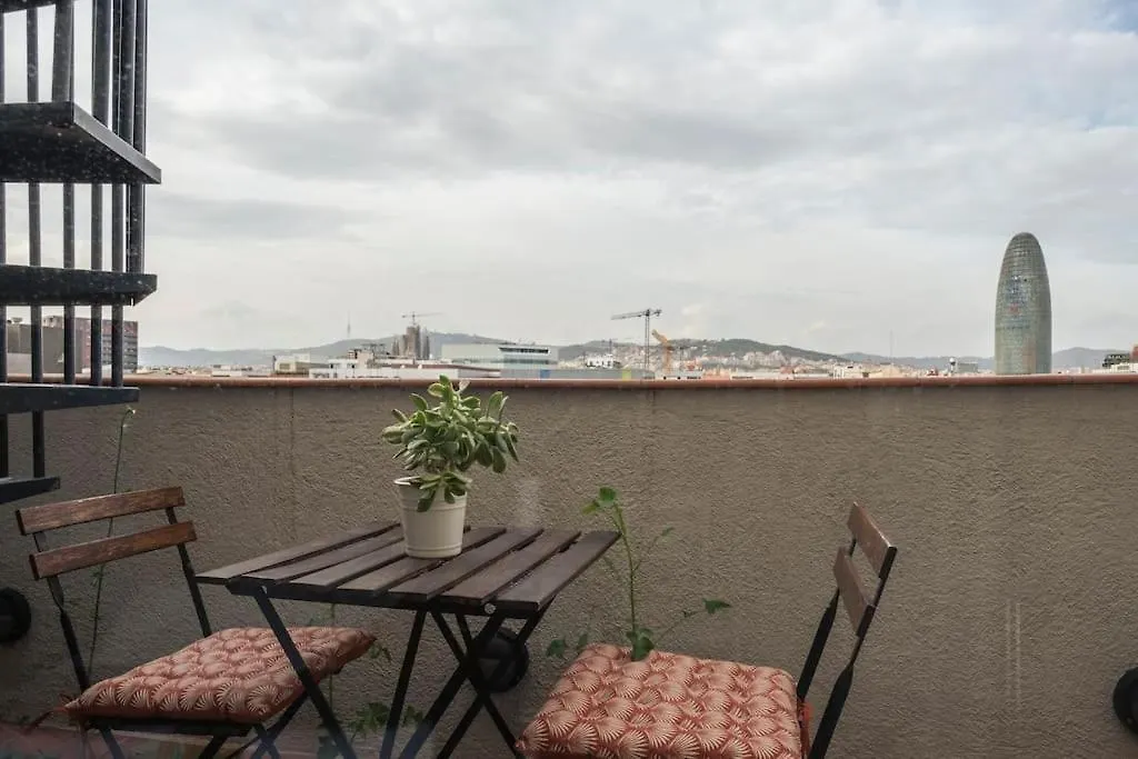 Apartment Cozy Penthouse Studio With Private Rooftop Terrace Barcelona