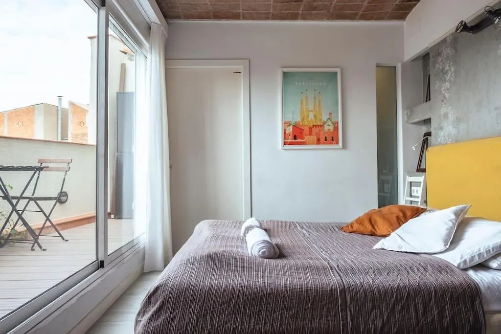 Cozy Penthouse Studio With Private Rooftop Terrace Barcelona 0*,  Spain
