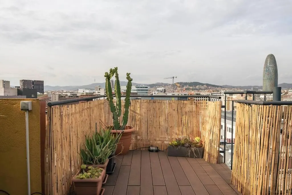 Cozy Penthouse Studio With Private Rooftop Terrace Barcelona 0*,